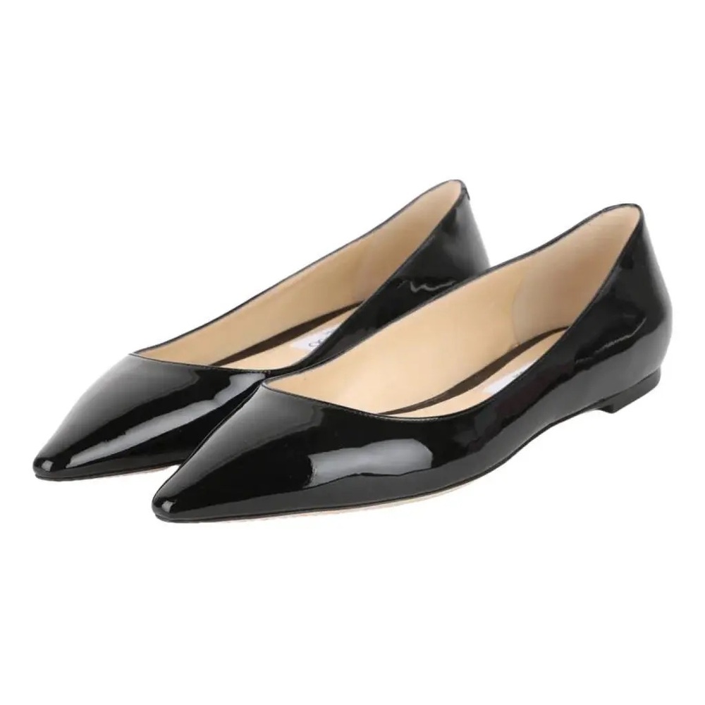Jimmy Choo Romy Flat black patent leather